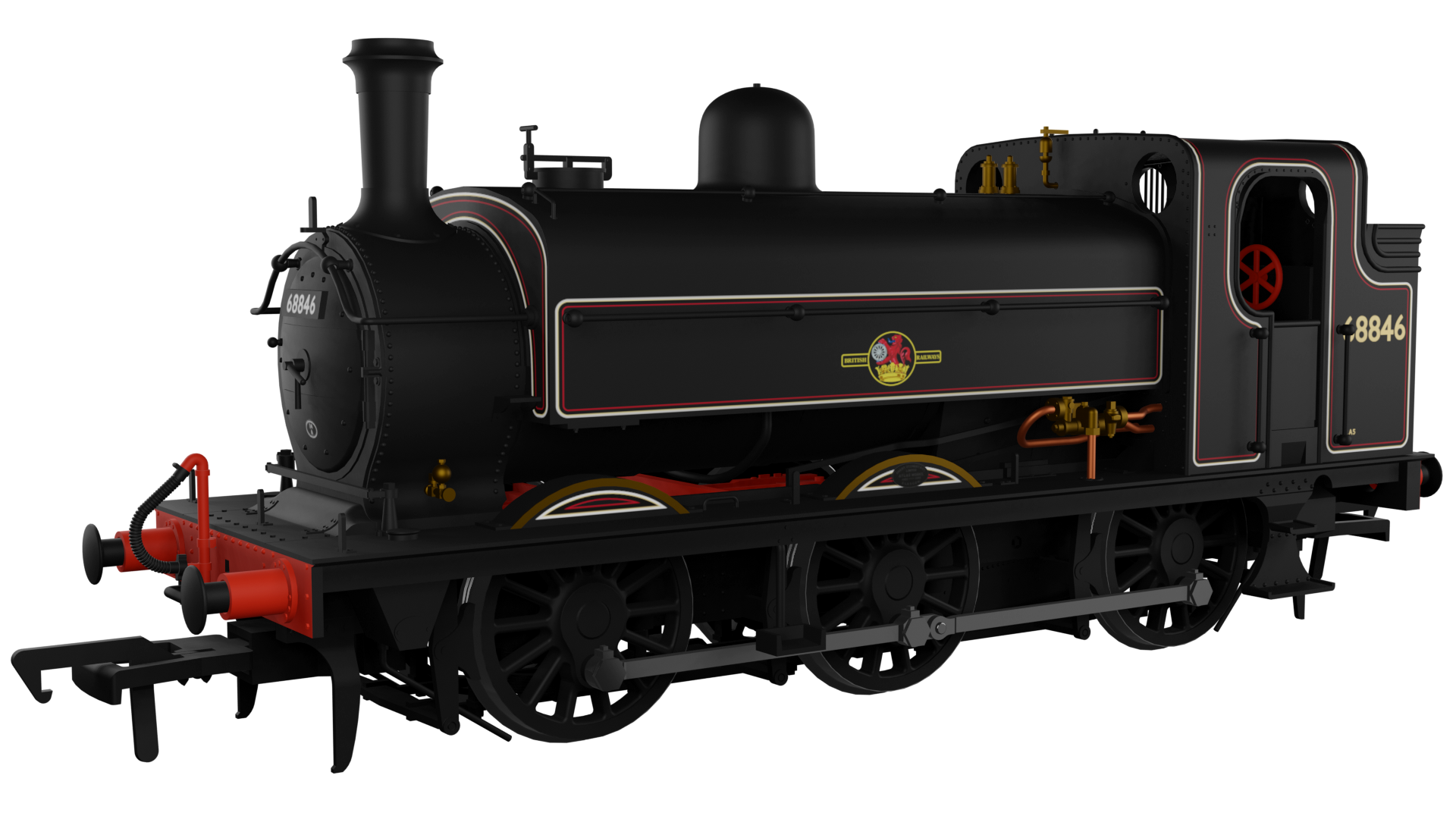 RAPIDO 958011 LNER J52/2 BR LINED BLACK LATE CREST No 68846