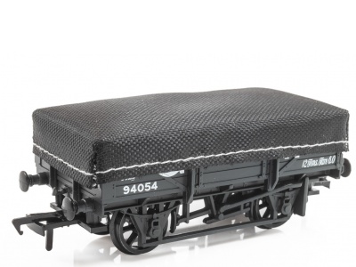 BACHMANN 33-088B CHINA CLAY WAGON GWR GREY WITH TARPAULIN COVER