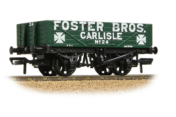 BACHMANN 37-063A 5 PLANK WAGON WOODEN FLOOR FOSTER BROS GREEN
