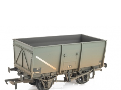 BACHMANN 37-450D 16 TON SLOPE-SIDED MINERAL WAGON BSC GREY WITH LOAD