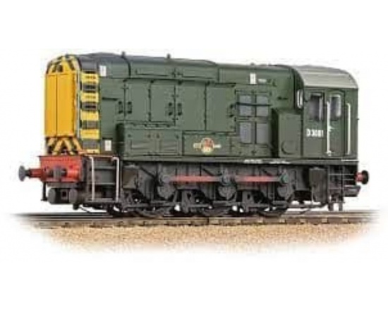 BACHMANN BR CLASS 08 D3881 BR GREEN WASP STRIPES