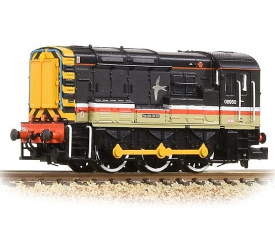 BACHMANN CLASS 08 08950 'NEVILLE HILL 1ST' BR INTERCITY (SWALLOW)