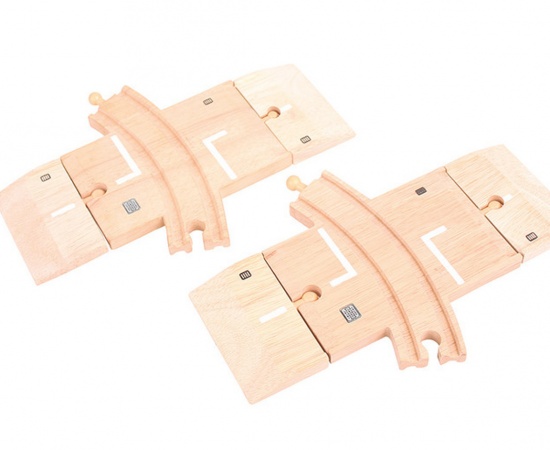 BIGJIGS CURVED ROAD&RAIL LEVEL CROSSING