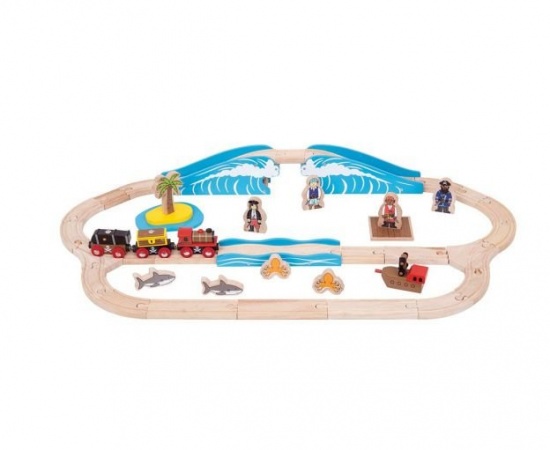 BIGJIGS PIRATE TRAIN SET