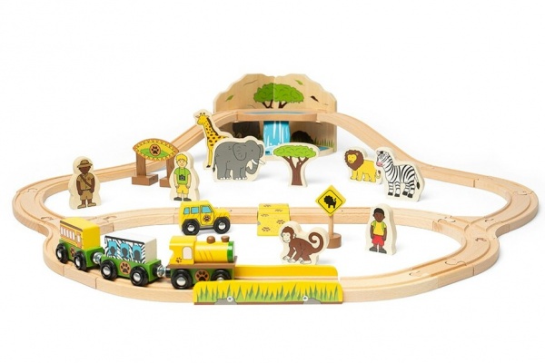 BIGJIGS SAFARI TRAIN SET