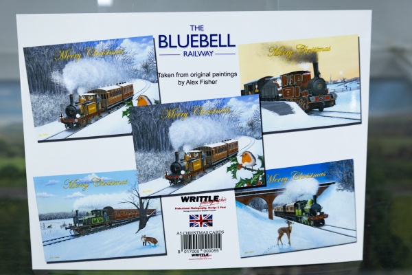 BLUEBELL RAILWAY ALEX FISHER CHRISTMAS CARD PACK A5