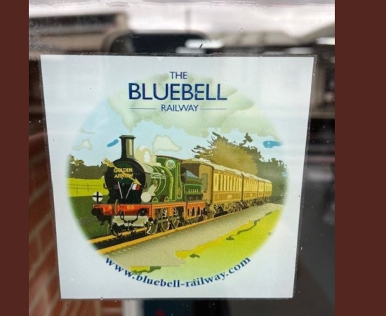 BLUEBELL RAILWAY CAR STICKER