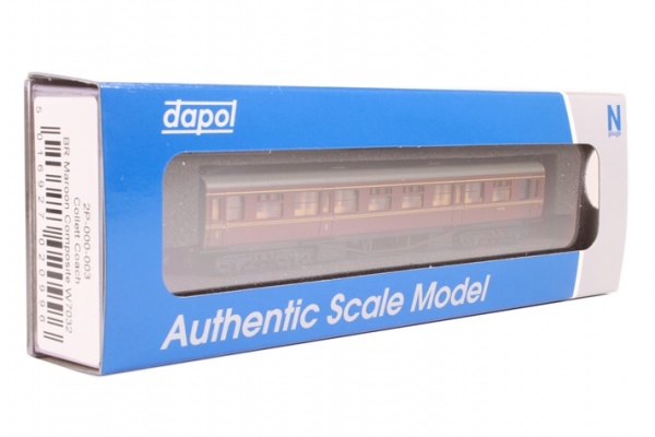 DAPOL COLLETT BR MAROON THREE COACH BUNDLE (2P-000-003/2P-000-105/2P-000-202)