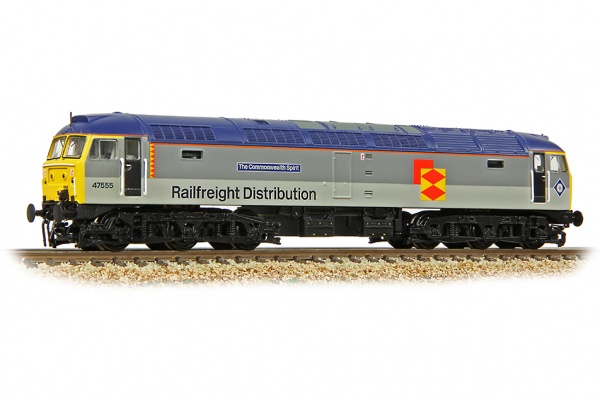GRAHAM FARISH 372-263 CLASS 47/3 47555 'THE COMMONWEALTH SPIRIT' BR RAILFREIGHT DISTRIBUTION
