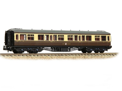 GRAHAM FARISH 374-536A GWR HAWKSWORTH 3RD CLASS CORRIDOR GWR CHOCOLATE & CREAM