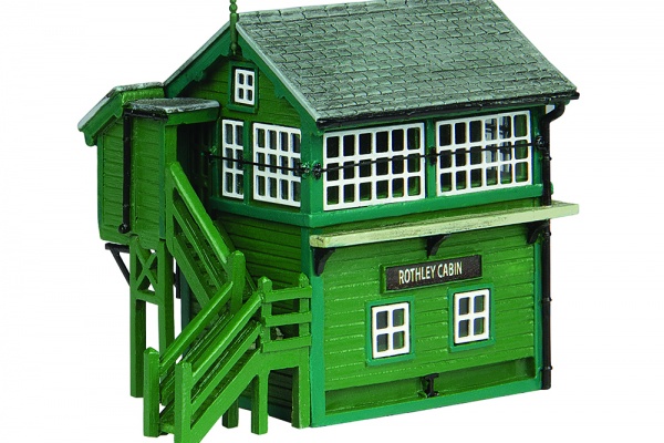 GRAHAM FARISH 42-0168G WOODEN GCR SIGNAL BOX GREEN