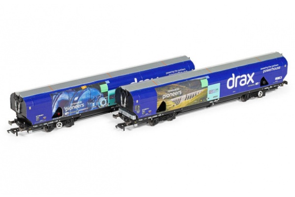 HORNBY R60176A DRAX NORTHERN POWERHOUSE BIOMASS WAGON SET OF 2