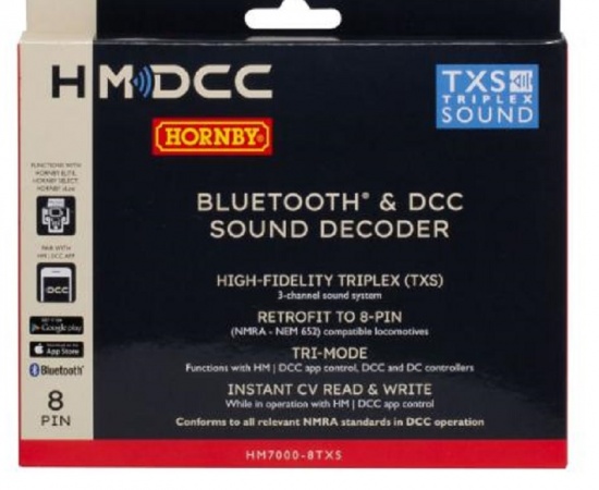 HORNBY R7336 BLUETOOTH AND DCC SOUND DECODER 8 PIN