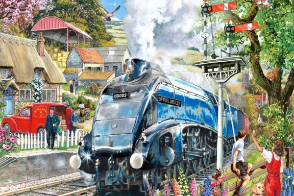 KNIGHT TRAIN JIGSAW PUZZLE