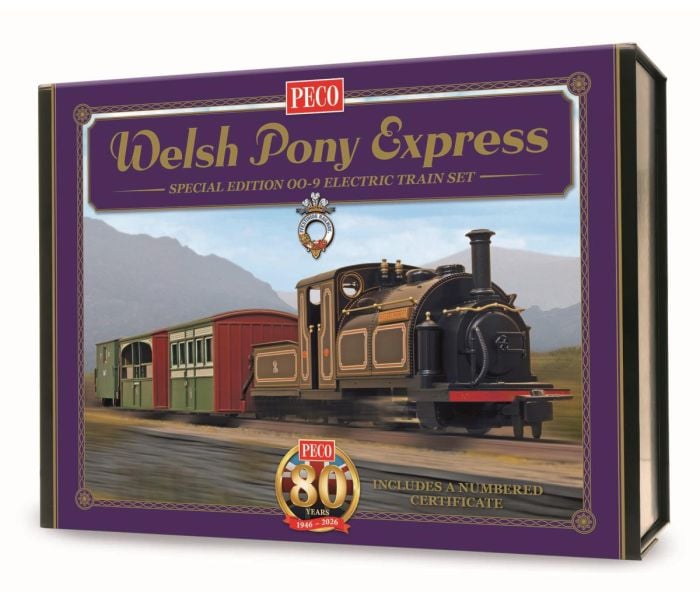 PECO GR-1052 OO-9 WELSH PONY EXPRESS TRAIN SET