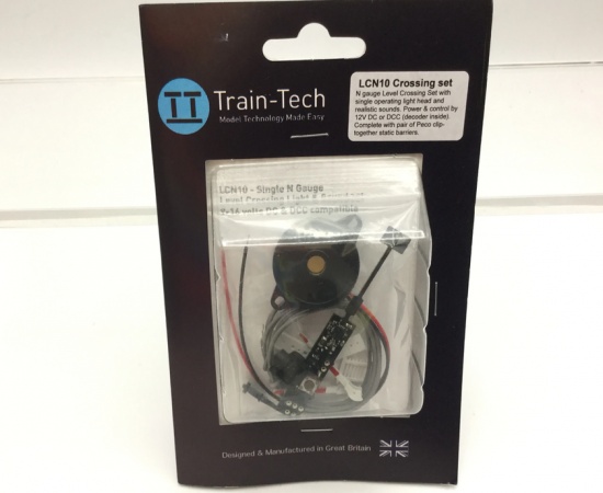 TRAIN TECH SINGLE N GAUGE LEVEL CROSSING LIGHT AND SOUND SET