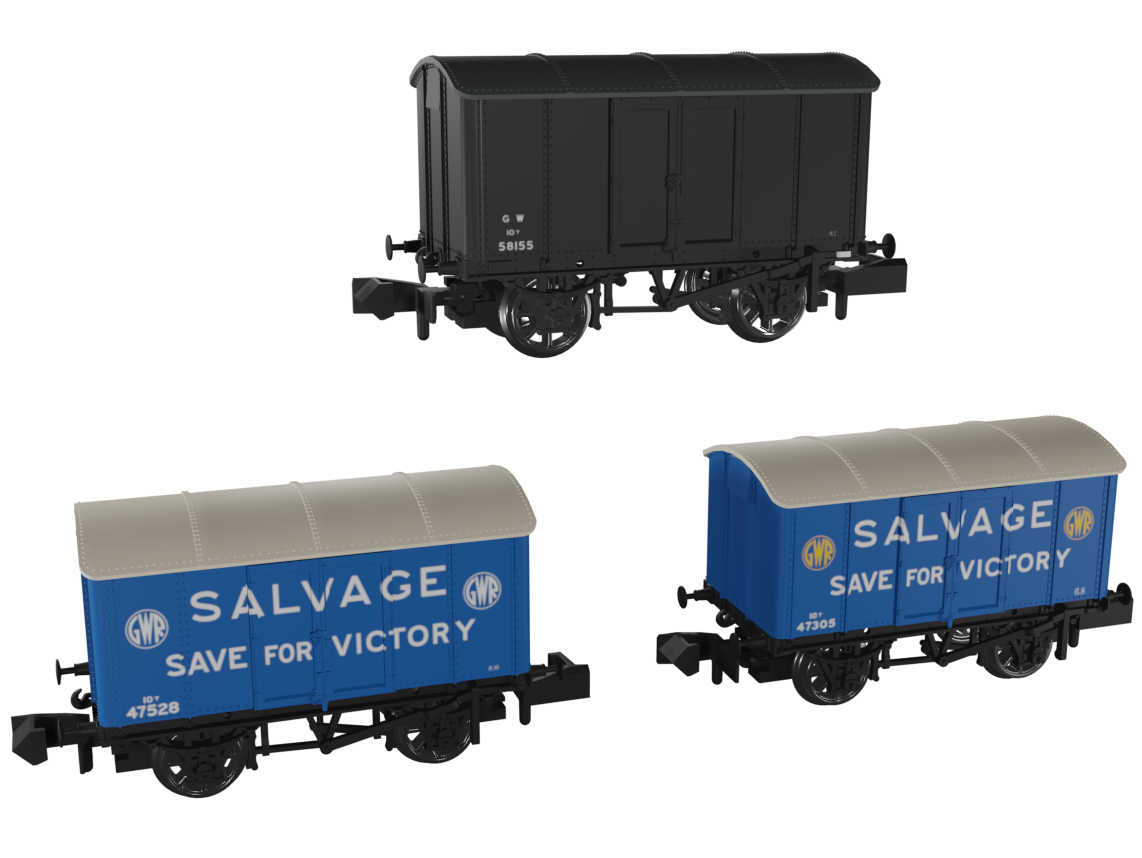 RAPIDO 961004 IRON MINK WAGON PACK GWR AT WAR PACK B