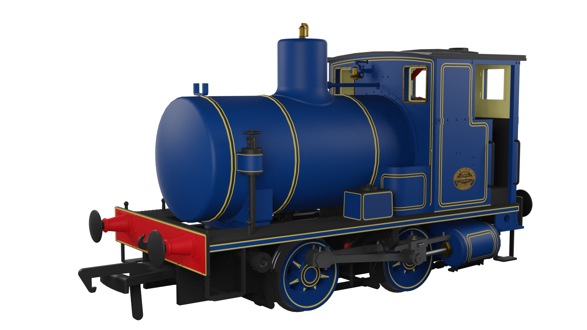 RAPIDO 965002 ANDREW BARCLAY FIRELESS 0-4-0 LINED CALEDONIAN BLUE