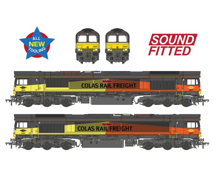 BACHMANN 50-004SF CLASS 66/8 66847 'TERRY BAKER' COLAS RAILFREIGHT