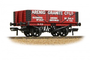 BACHMANN 37-026B 5 PLANK WAGON STEEL FLOOR  ARENIG GRANITE CO LTD RED