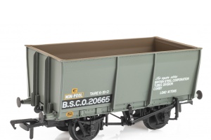 BACHMANN 37-400B 16 TON SLOPE-SIDED MINERAL WAGON BSC GREY WITH LOAD