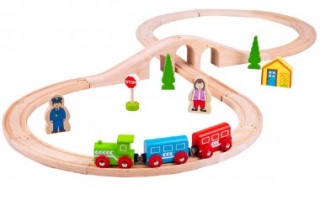 BIGJIGS FIGURE OF EIGHT TRAIN SET