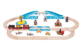 BIGJIGS PIRATE TRAIN SET