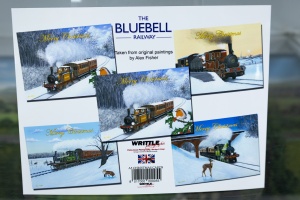 BLUEBELL RAILWAY ALEX FISHER CHRISTMAS CARD PACK A6