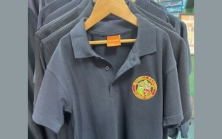 BLUEBELL RAILWAY CHILDRENS NAVY POLO SHIRT