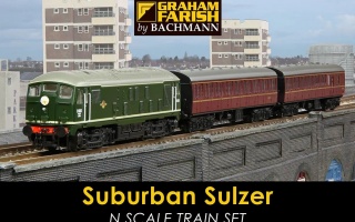 G FARISH SUBURBAN SULZER N SCALE TRAIN SET