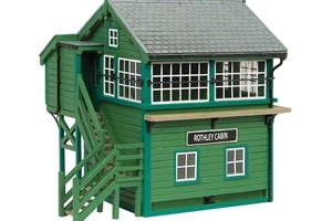 GRAHAM FARISH 42-0168G WOODEN GCR SIGNAL BOX GREEN