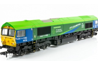 HORNBY R30151 CLASS 66 GBRF THE GREEN PROGRESSOR