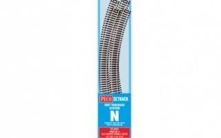 PECO ST-3015 N GAUGE PACK OF 4 2ND RADIUS DOUBLE CURVE