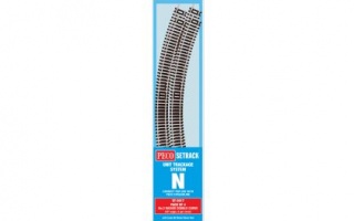 PECO ST-3017 N GAUGE PACK OF 4 3RD RADIUS DOUBLE CURVE