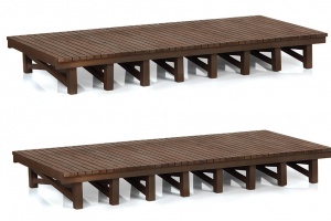 SCENECRAFT 44-0010 2 WOODEN PLATFORMS